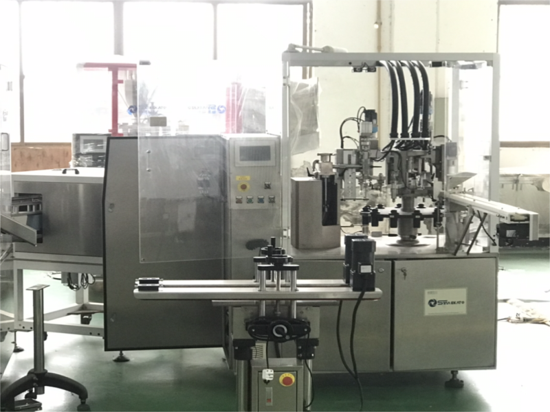 SME-400 Awtomatikong Pagpuno sa Cream ug Capping Filling Machine 2