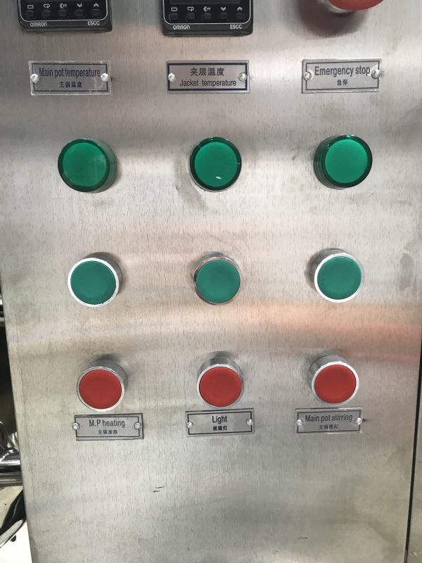 Control box electric control operation button 2