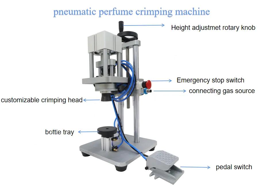 Manual Semi-auto Perfume Crimping Machine